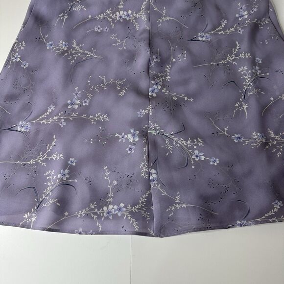 Vintage Tailor B Moss Floral Maxi Dress Womens Sz 8 Purple Fairy Church 90s Y2K - Picture 13 of 14